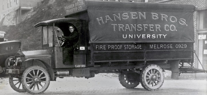The very first Hansen Bros. moving truck.