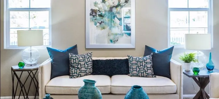A livingroom- international movers Seattle