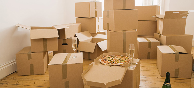 Moving boxes delivered by Eastside Seattle movers