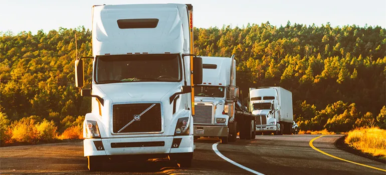Moving trucks of West Seattle movers