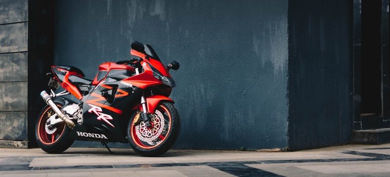 A bike you should clean in order to prepare a motorcycle for international transport.