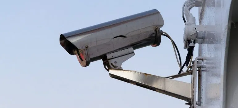 Camera surveillance at our Newcastle storage facility