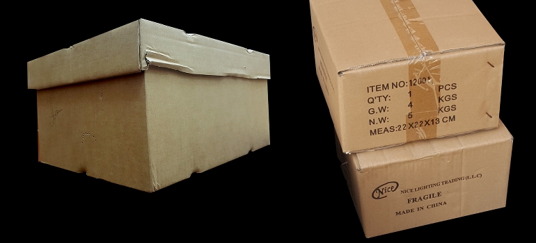 Cardboard boxes