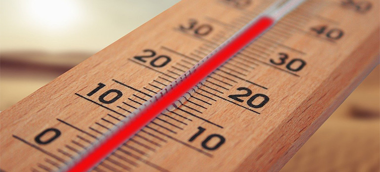 A thermometer
