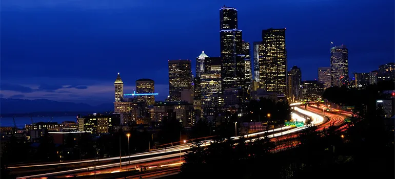 Seattle during nighttime