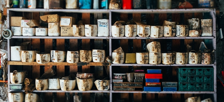 nicely arranged shelves