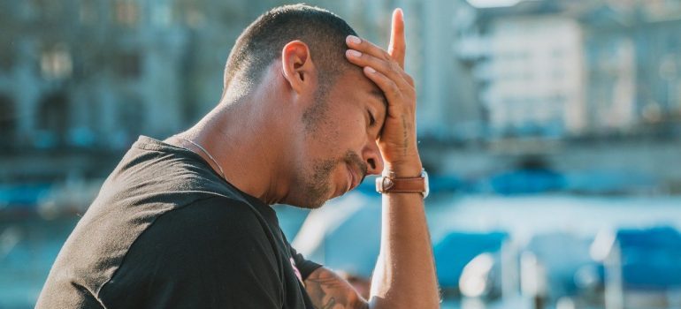 A stressed out man.