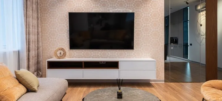 TV in a living room. 