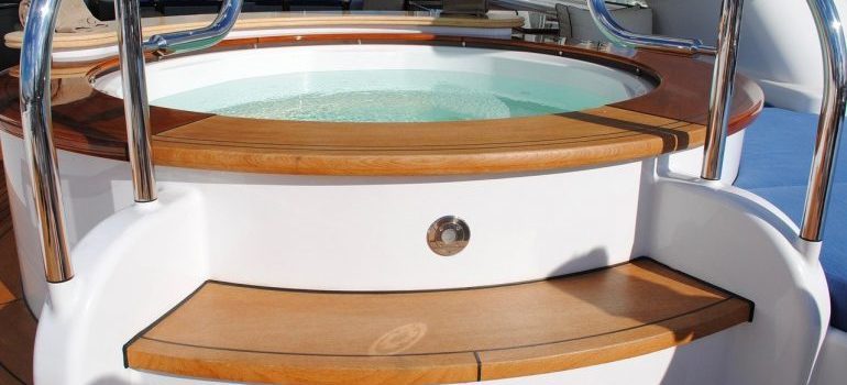 A hot tub.