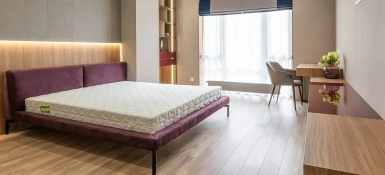 A modern bedroom.