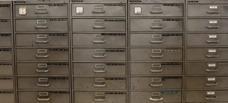Office drawers.