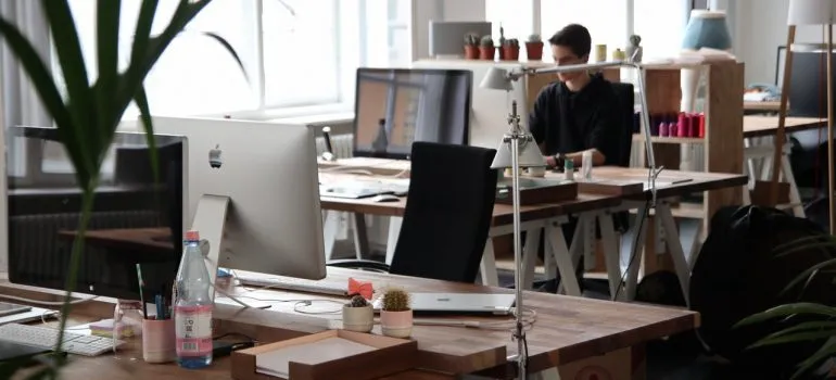 A neat-looking office.