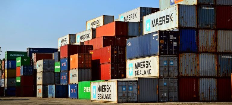 Large containers used to save money on shipping
