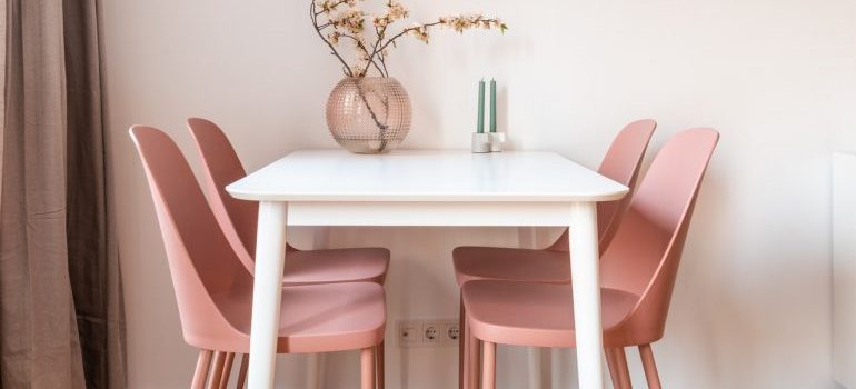 The dining room
