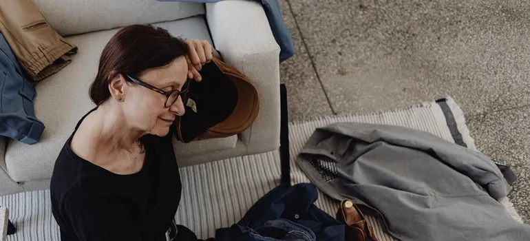 woman grieving