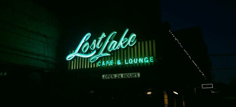 a cafe Lost lake in capitol Hill in Seattle