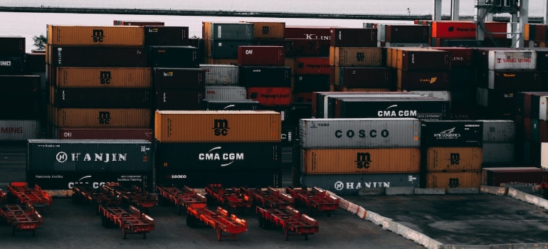Cargo containers representing the growth of e-commerce and its impact on shipping