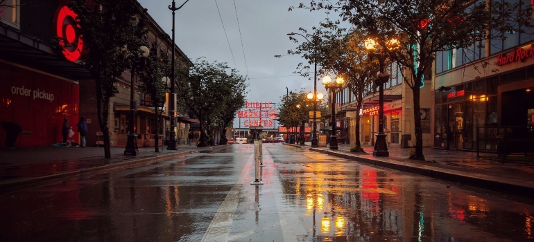 A rainy day in Seattle